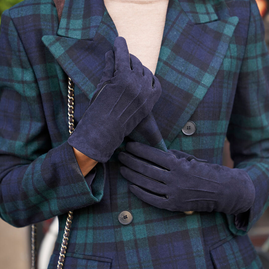 napoROSE - guantes de invierno azules para mujer