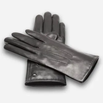 guantes clásicos negros de mujer