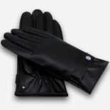guantes ecológicos negros para hombre