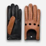 guantes de cuero para hombre en color camel