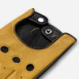 guantes de cuero en amarillo