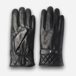 guantes de hombre con cierre en negro