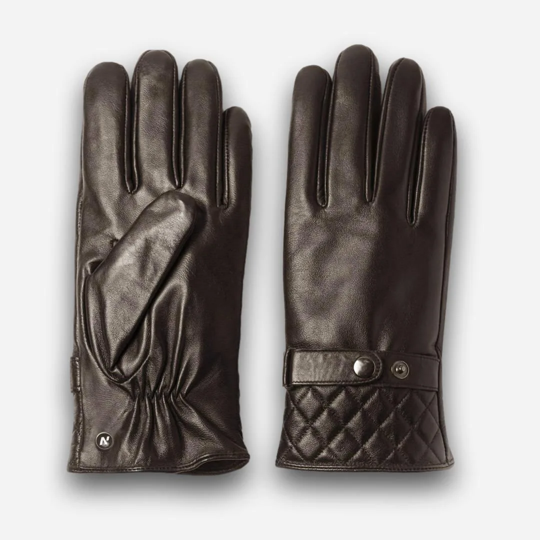 guantes de hombre con cierre