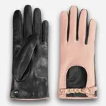 guantes de mujer con cinturón decorativo