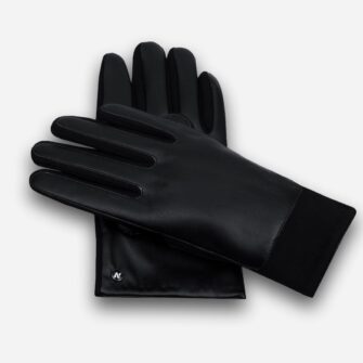 guantes negros para hombre