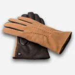 guantes ante hombre camel