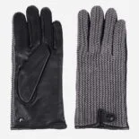 guantes grises para hombre
