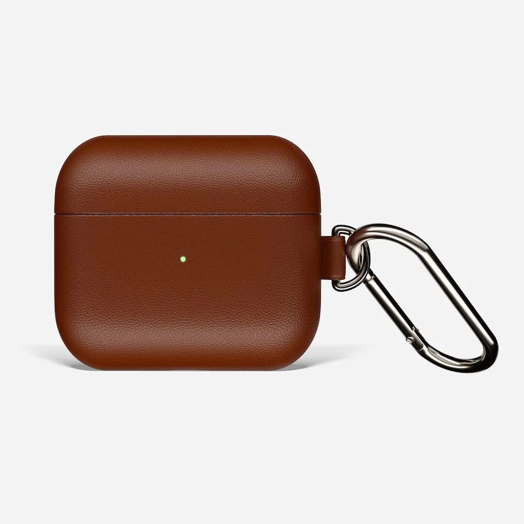 caja de airpods marrón
