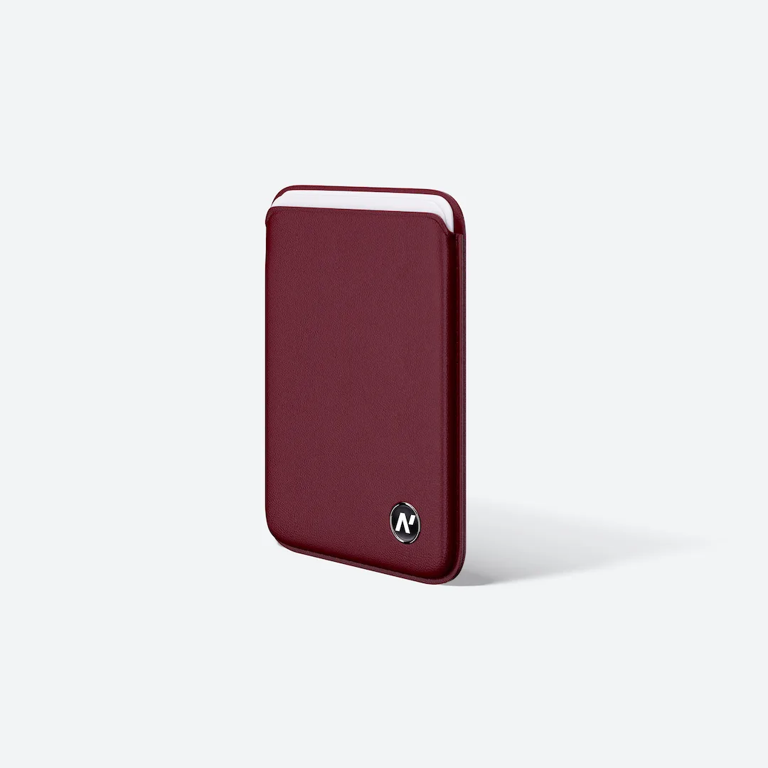 Cartera Magsafe en color burdeos