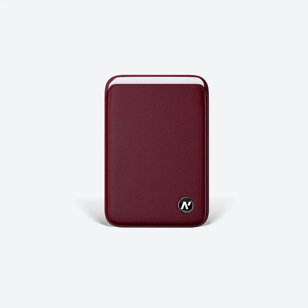 Cartera Magsafe en color burdeos